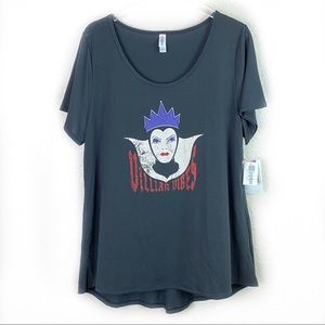 NWT LulaRoe Disney Villain Top Lose Fit 2XL Grey